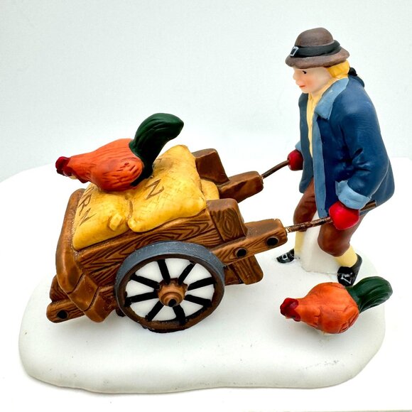 Dept 56 Heritage Village Harvest Seed Cart Set Of 3 Figurines 56456 Retired - Picture 3 of 16